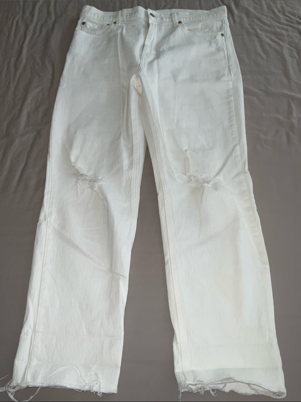 GAP Cheeky Straight Sky High White Denim